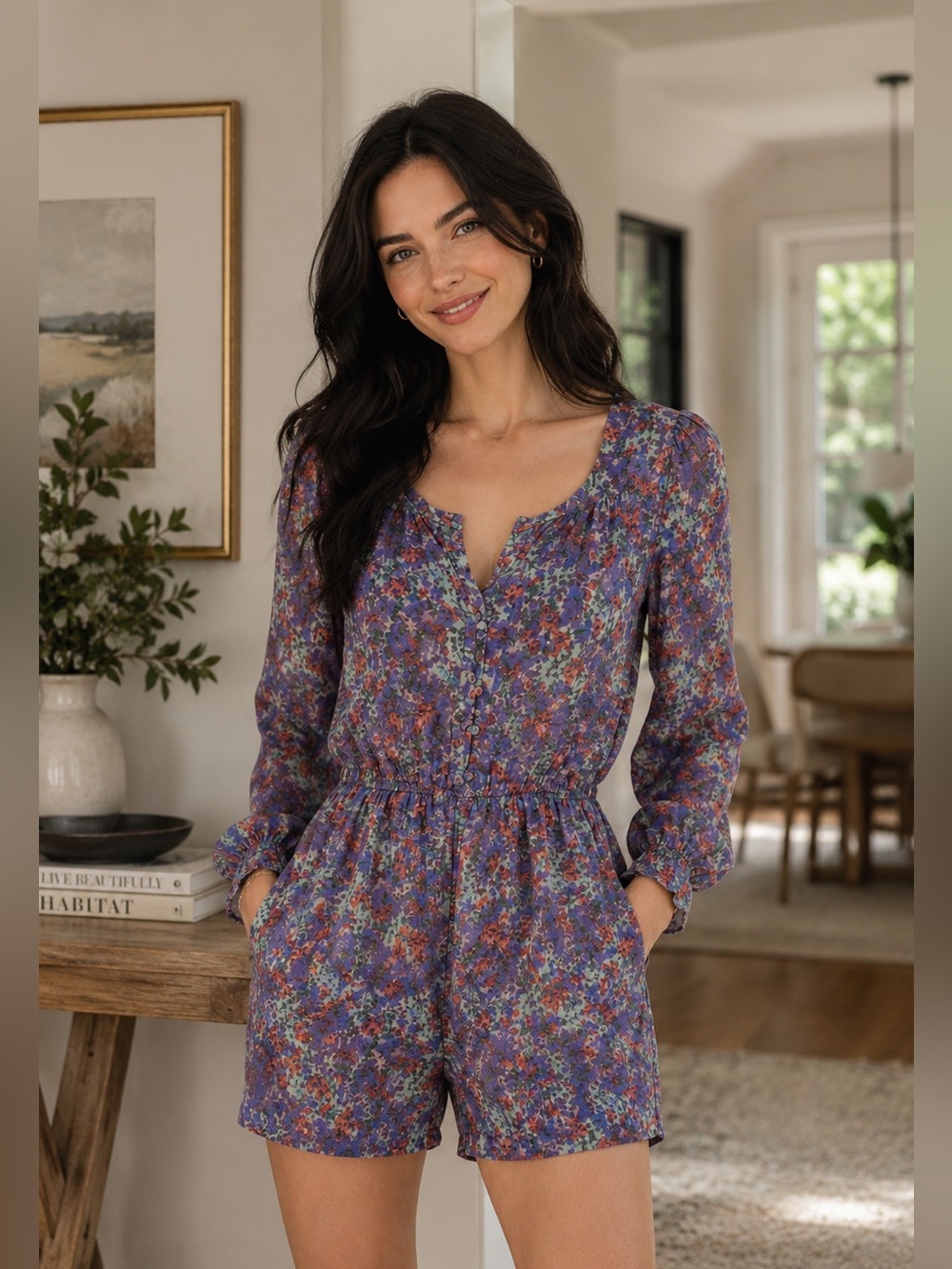 BCBGeneration Multicolored Romper